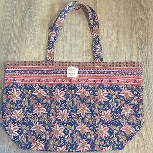Sezane Multicolor Floral Tote Bag